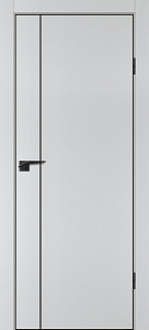 Товар Межкомнатная дверь P-21  черный молдинг PET,  кромка ABS черная c 4-х ст. Сапфир матовый