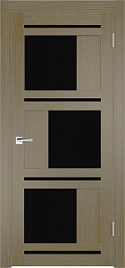 Товар Межкомнатная дверь Легенда Z-2 Тон Неаполь Остекление Лакобель черное